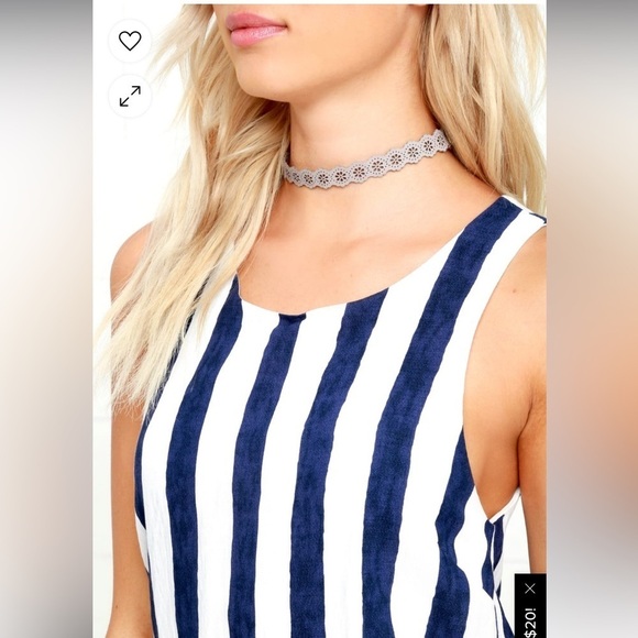 Lulus Women's Multitask-Queen Ivory Blue Print Shift Dress - Picture 5 of 11